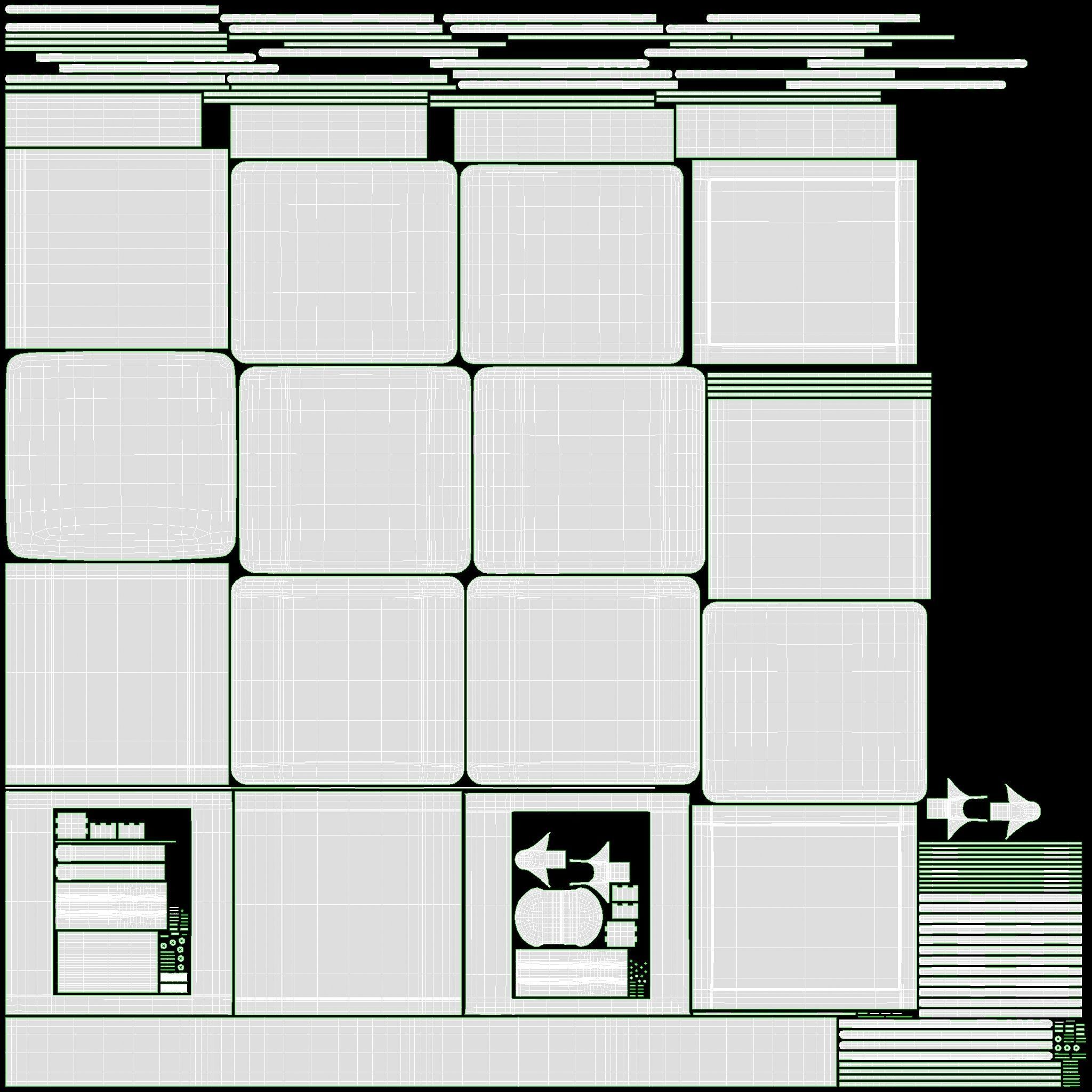 Popcorn Vintage Cart on Wheels with Shelf 3D model_10