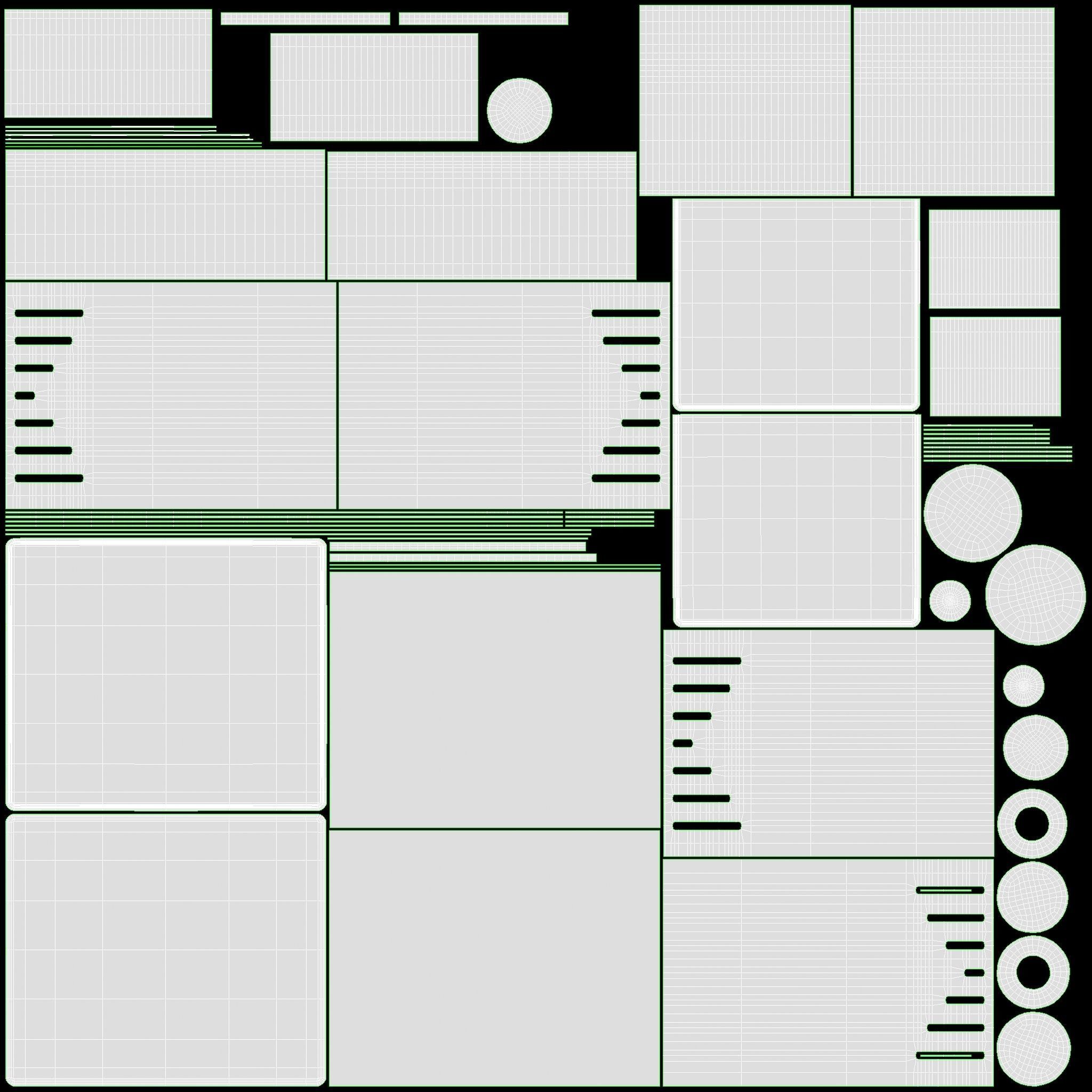 Popcorn Vintage Cart on Wheels with Shelf 3D model_14