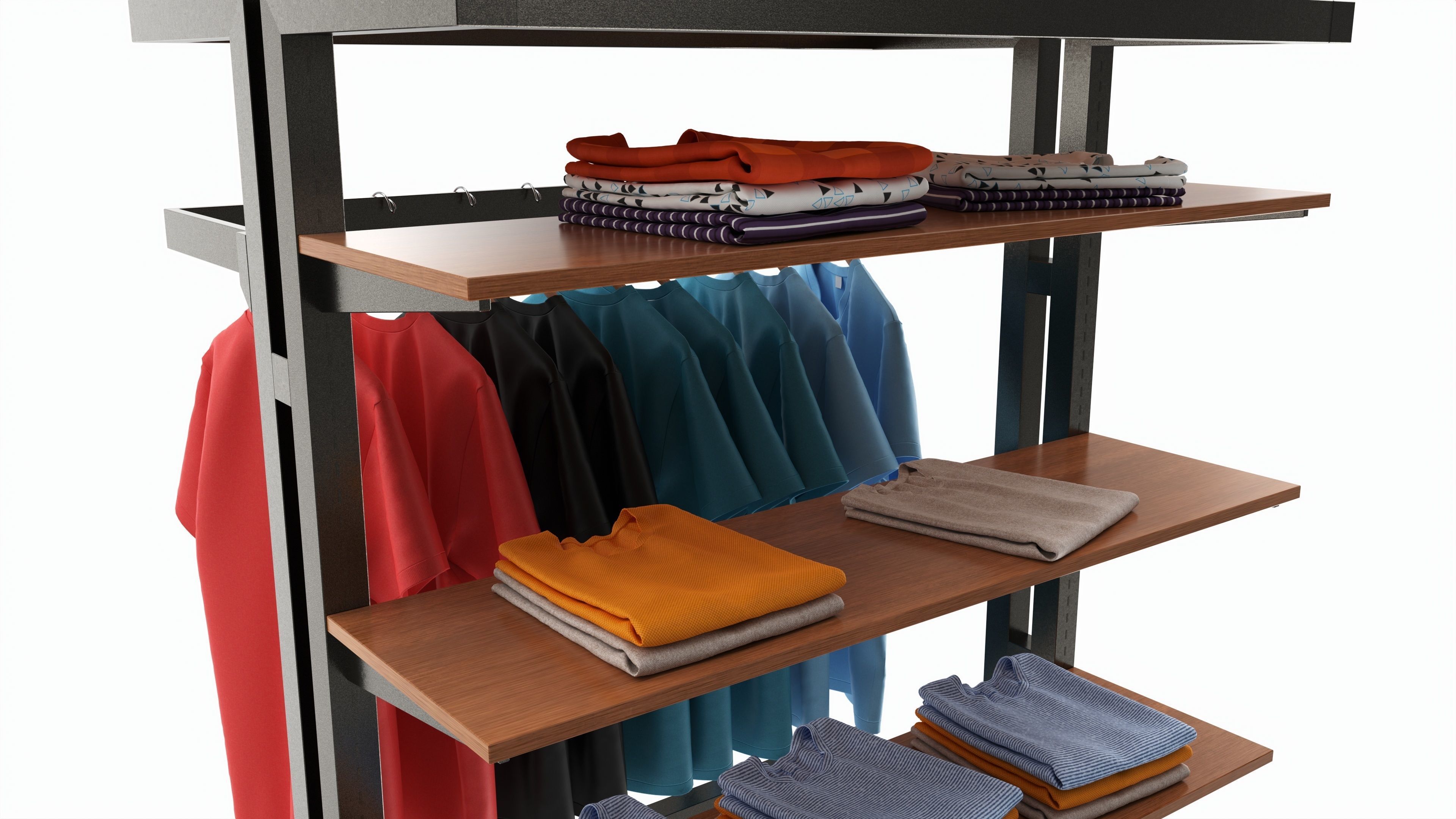 Store Island Merchandiser Display System 3D model_3