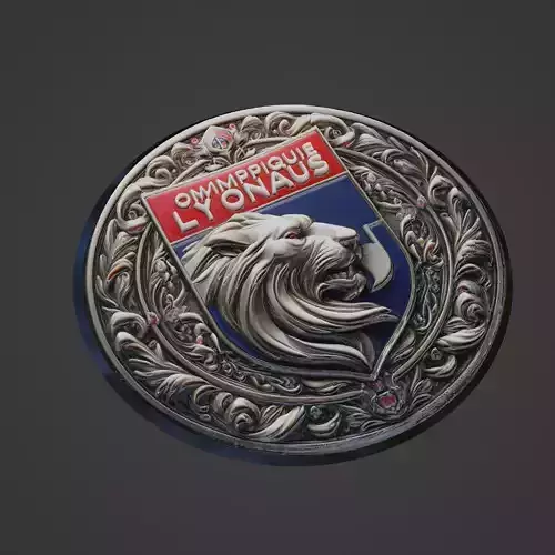 Olympic Lyon Football Medallion