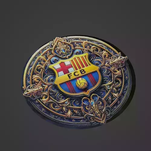 Barcelona Football Medallion