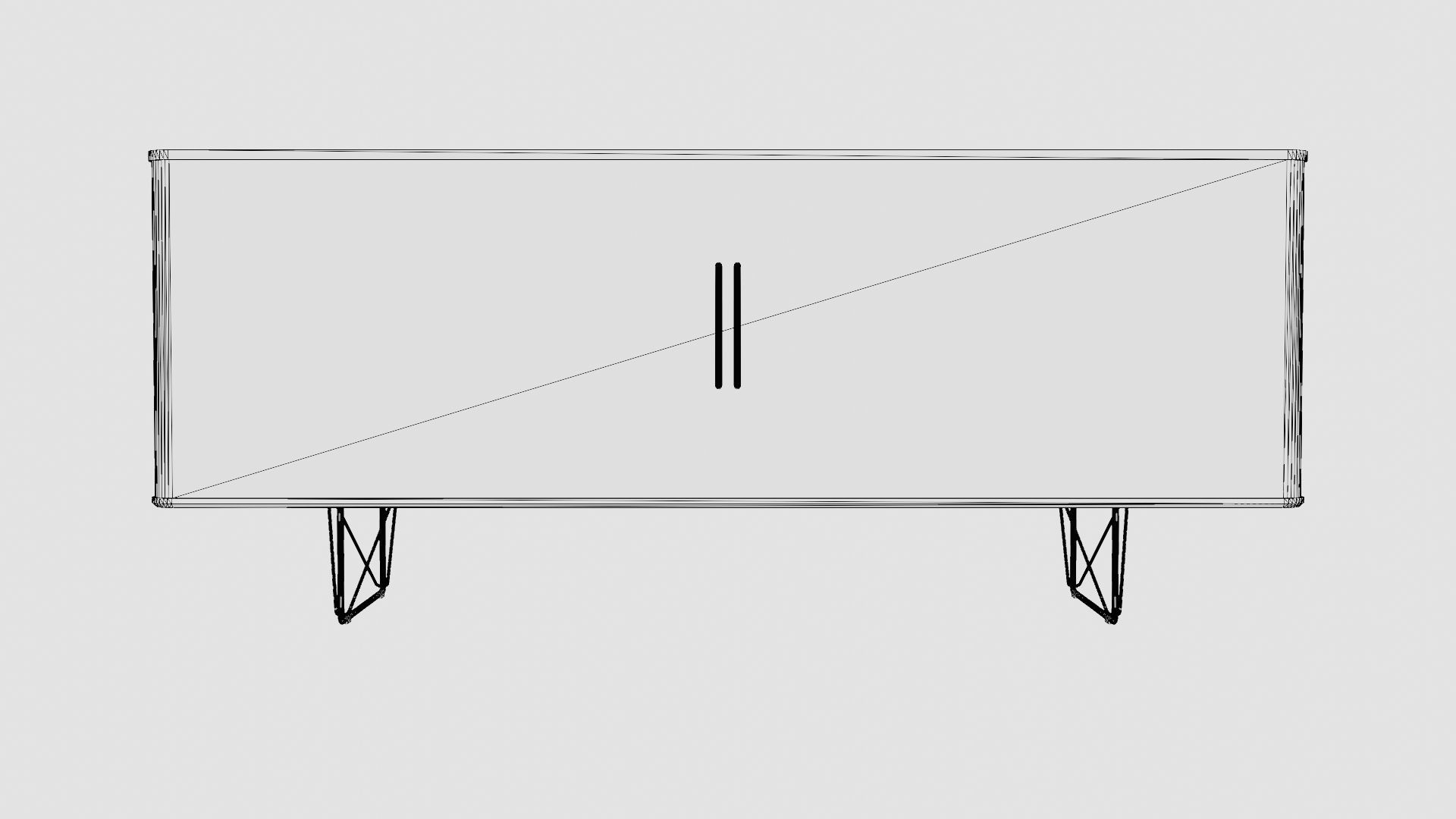 Naver AK 2730 Sideboard Low-poly 3D model_5