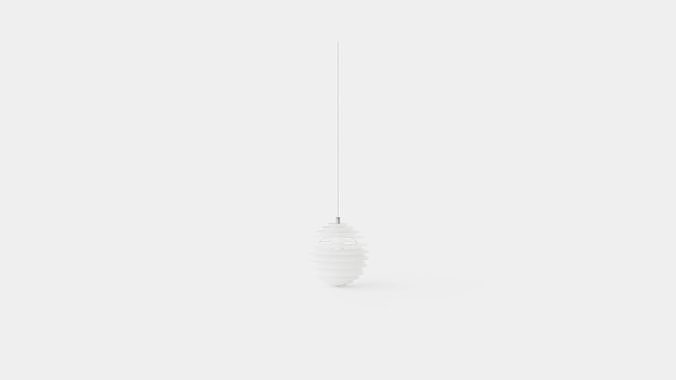 Louis Poulsen Louvre Pendant Lamp Low-poly 3D model