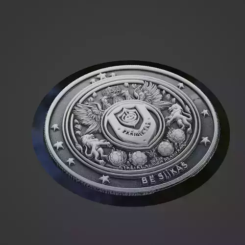 Besiktas Football Medallion 3D print model