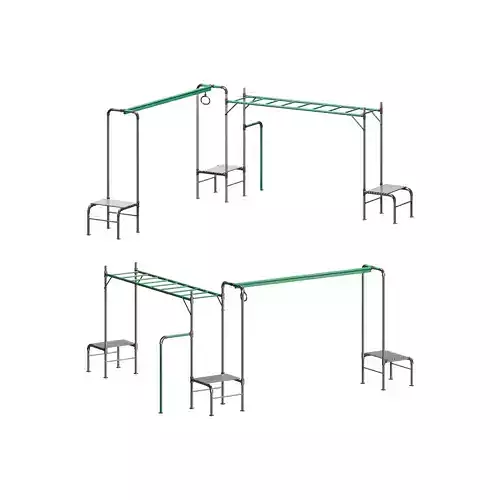 JUNIOR JUNGLE TARZAN MONKEY BARS 3D model