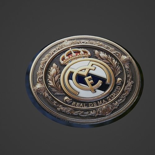 Real Madrid Football Medallion 3D print model