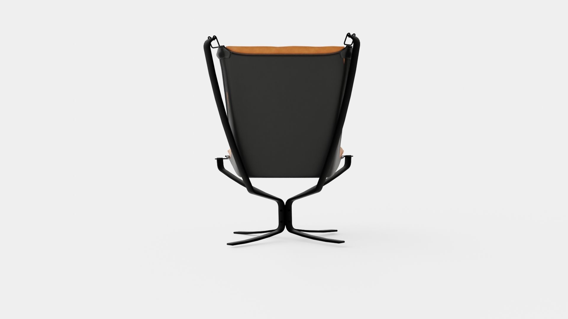 LK Hjelle Falcon First High Lounge Chair Low-poly 3D model_4