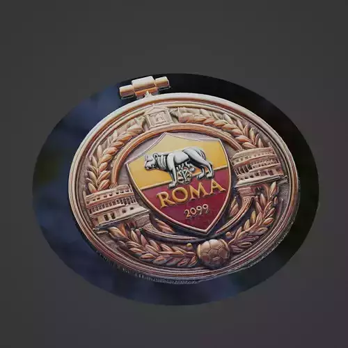 Roma Football Medallion
