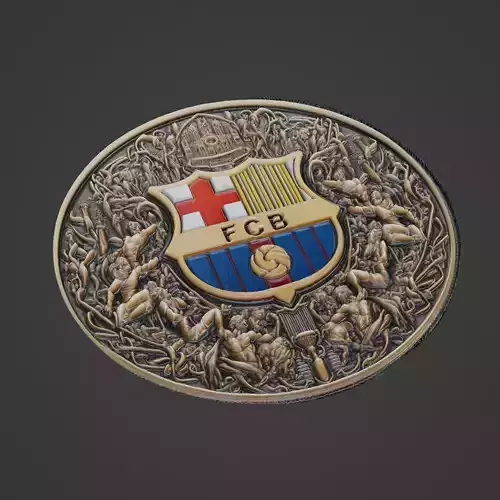Barcelona Football Medallion