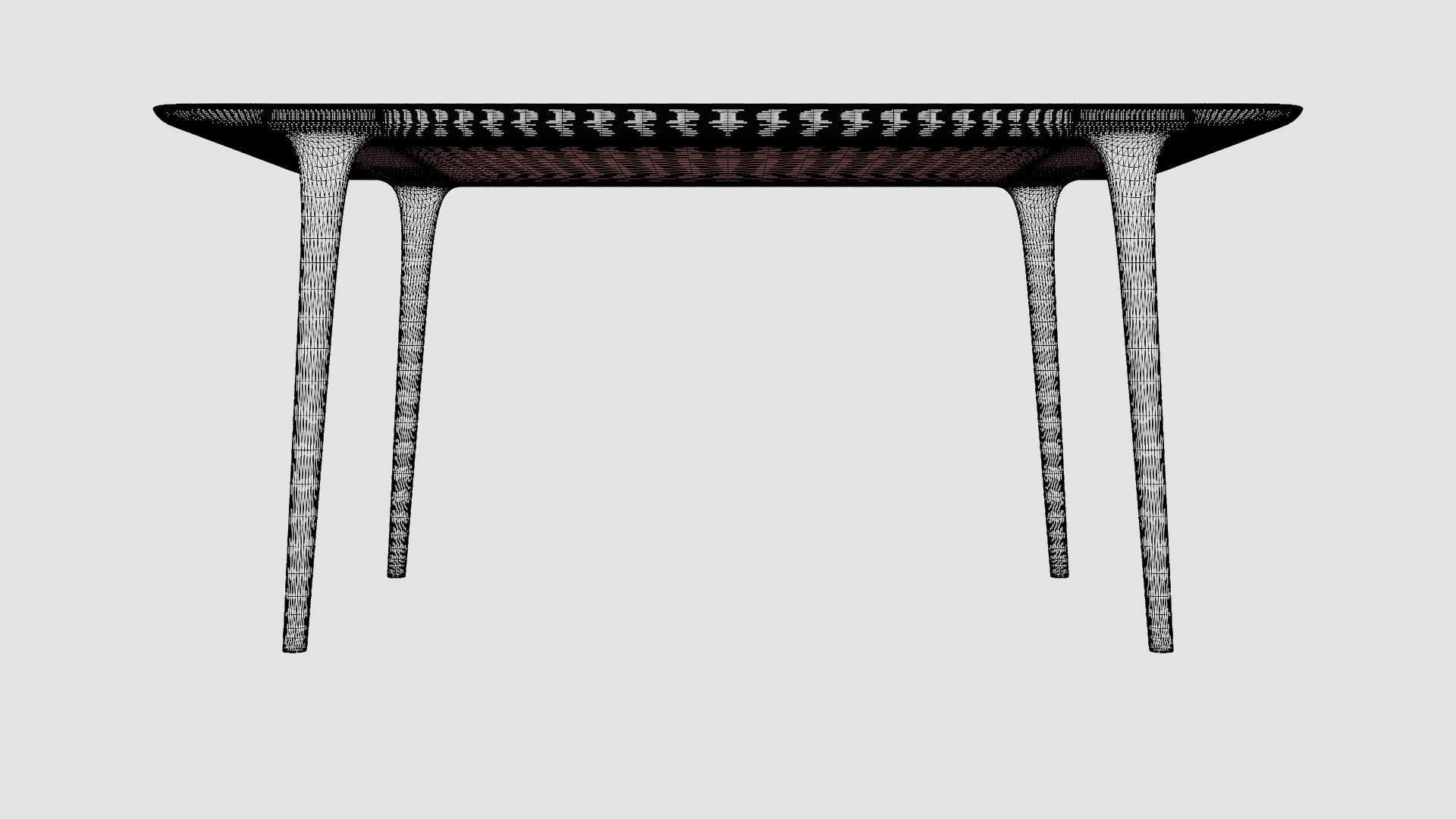 Gazzda Fawn 160 Dining Table Low-poly 3D model_6