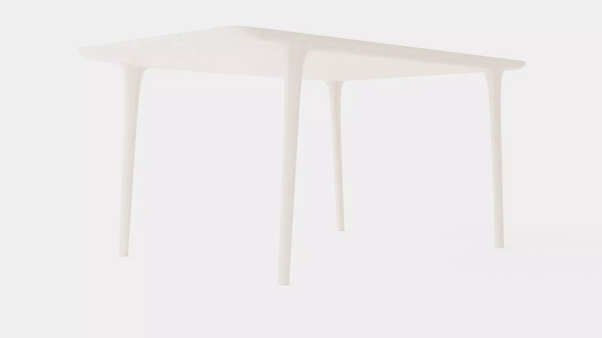 Gazzda Fawn 160 Dining Table Low-poly 3D model_0