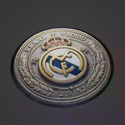 Real Madrid Football Medallion