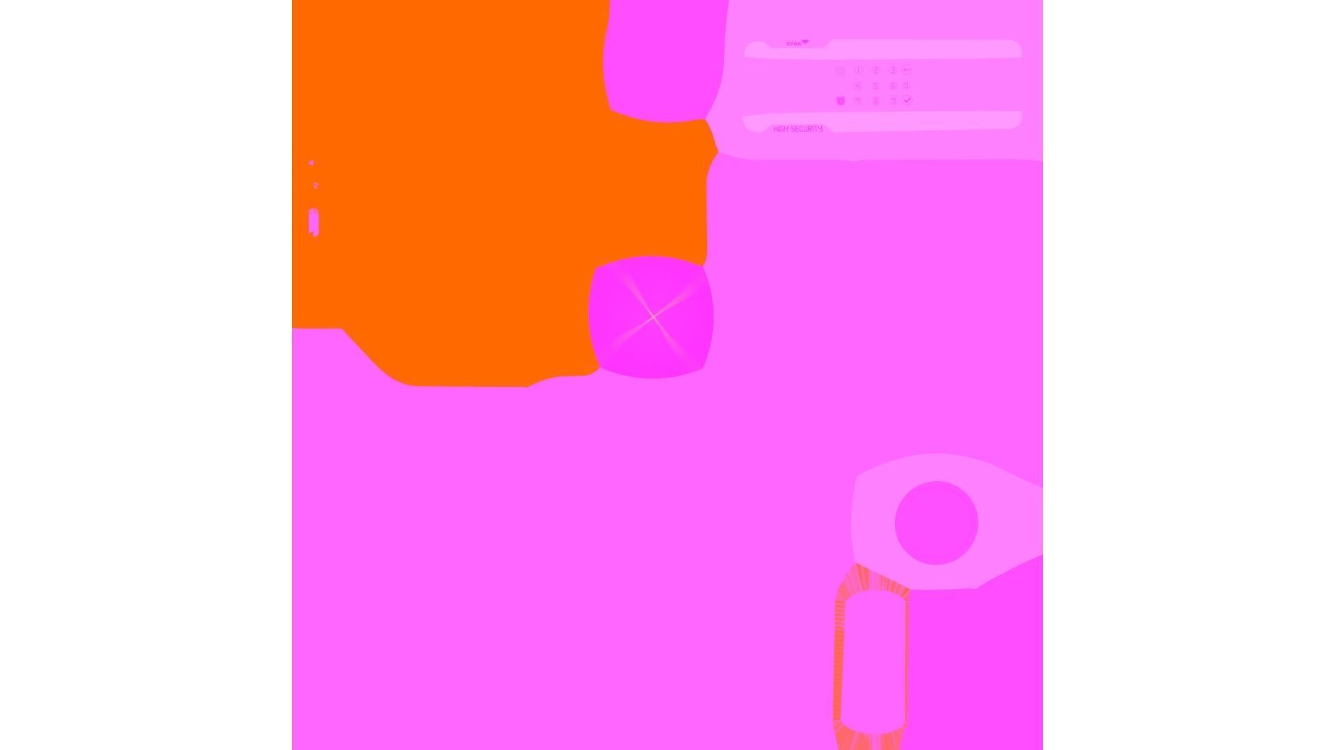 Safe Box Low-poly 3D model_9