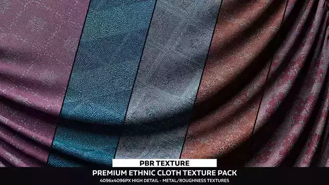 Ethnic Fabric - Cloth Texture - Material Pack