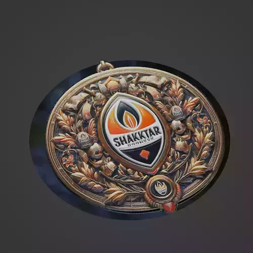 Shakhtar Donetsk Football Medallion 3D print model