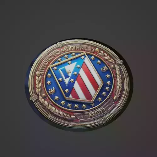 Atletico de madrid Football Medallion