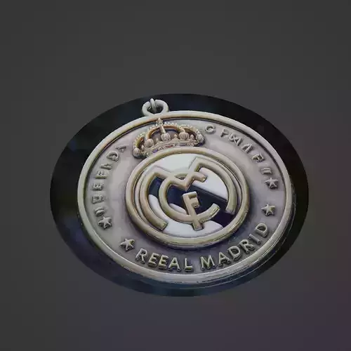 Real Madrid Football Medallion
