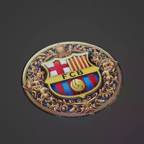 Barcelona Football Medallion