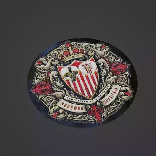 sevilla Football Medallion 3D print model