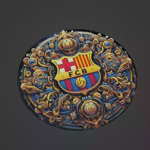 Barcelona Football Medallion