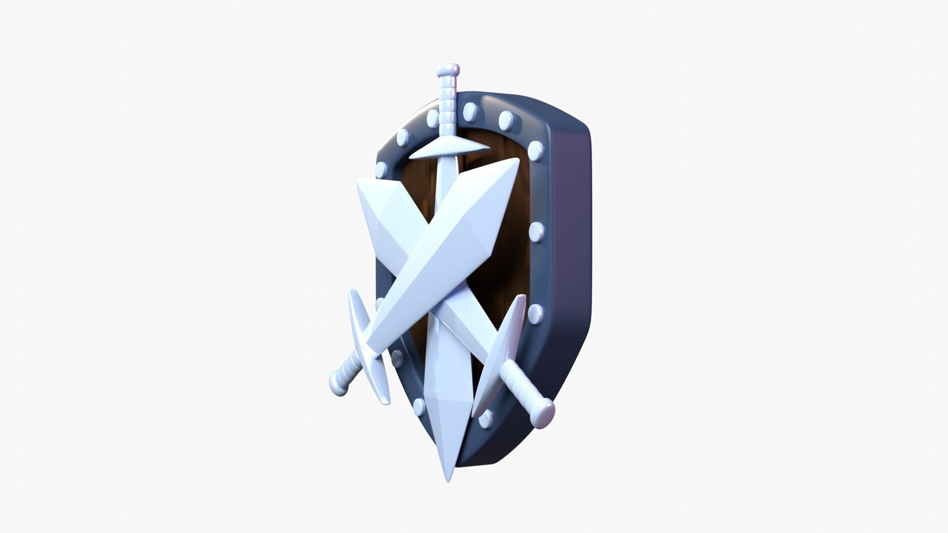 Silver Tier 3D Illustration 3D model_4