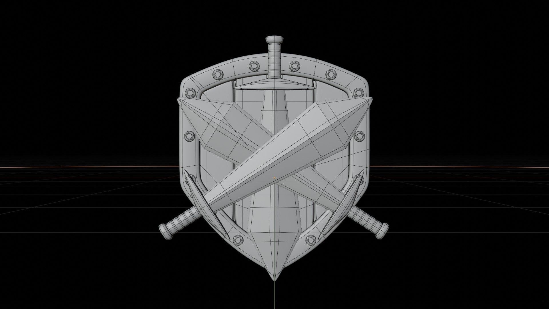 Silver Tier 3D Illustration 3D model_1