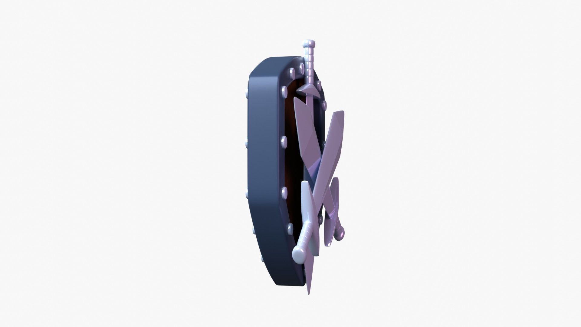 Silver Tier 3D Illustration 3D model_16