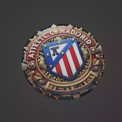 Atletico madrid Football Medallion 