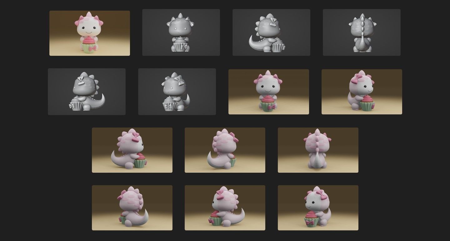 dinosaur 3D print model_8