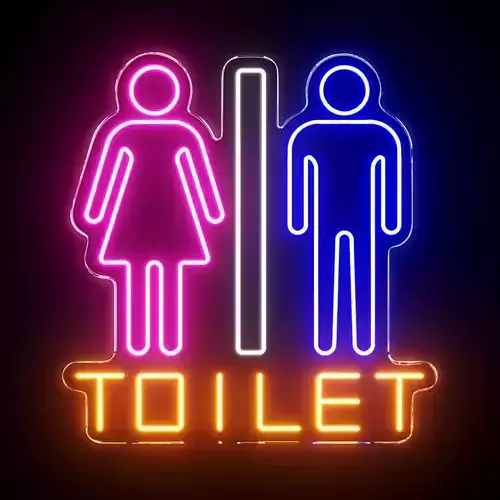 Toilet Neon Sign