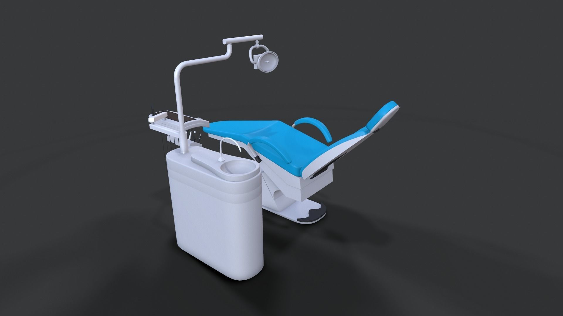 Low Poly Community Helper Dentist - Male 3D model_9