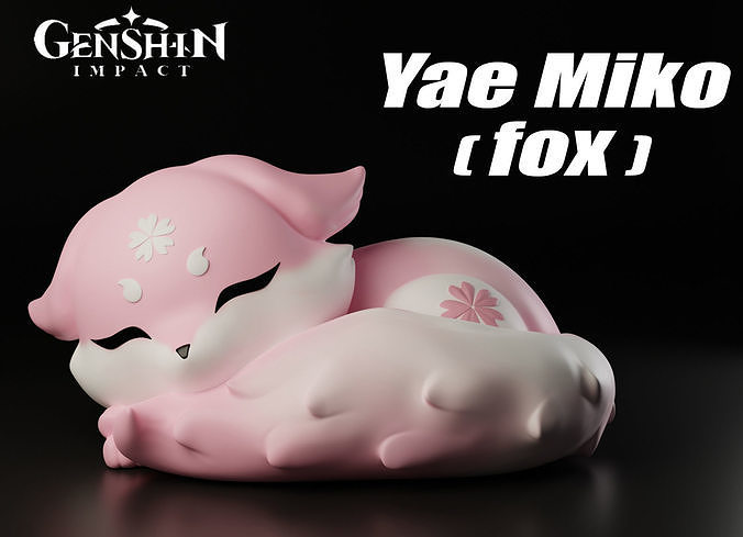 YAE MIKO FOX GENSHIN IMPACT 3D print model