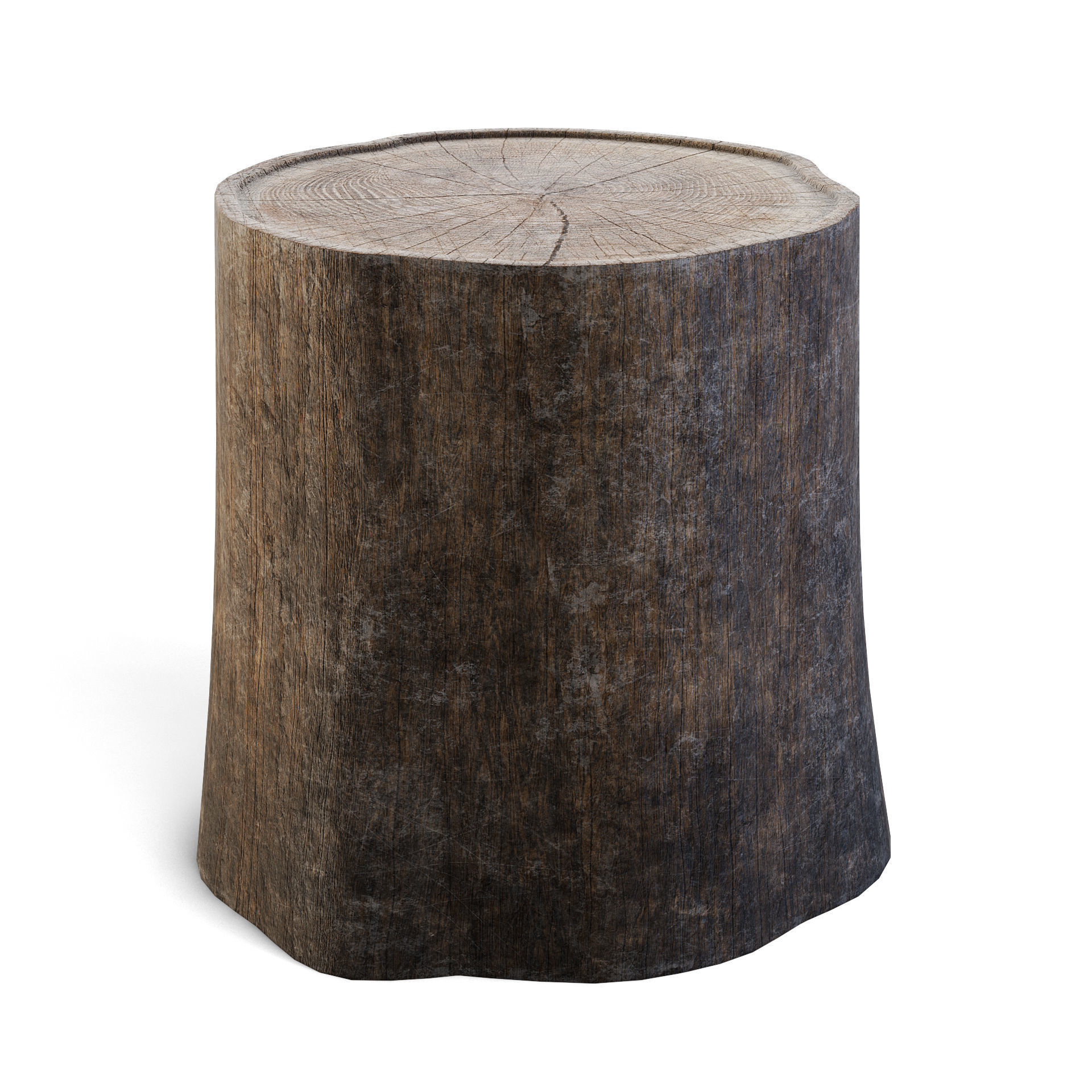 Tree Stump 3D model_2