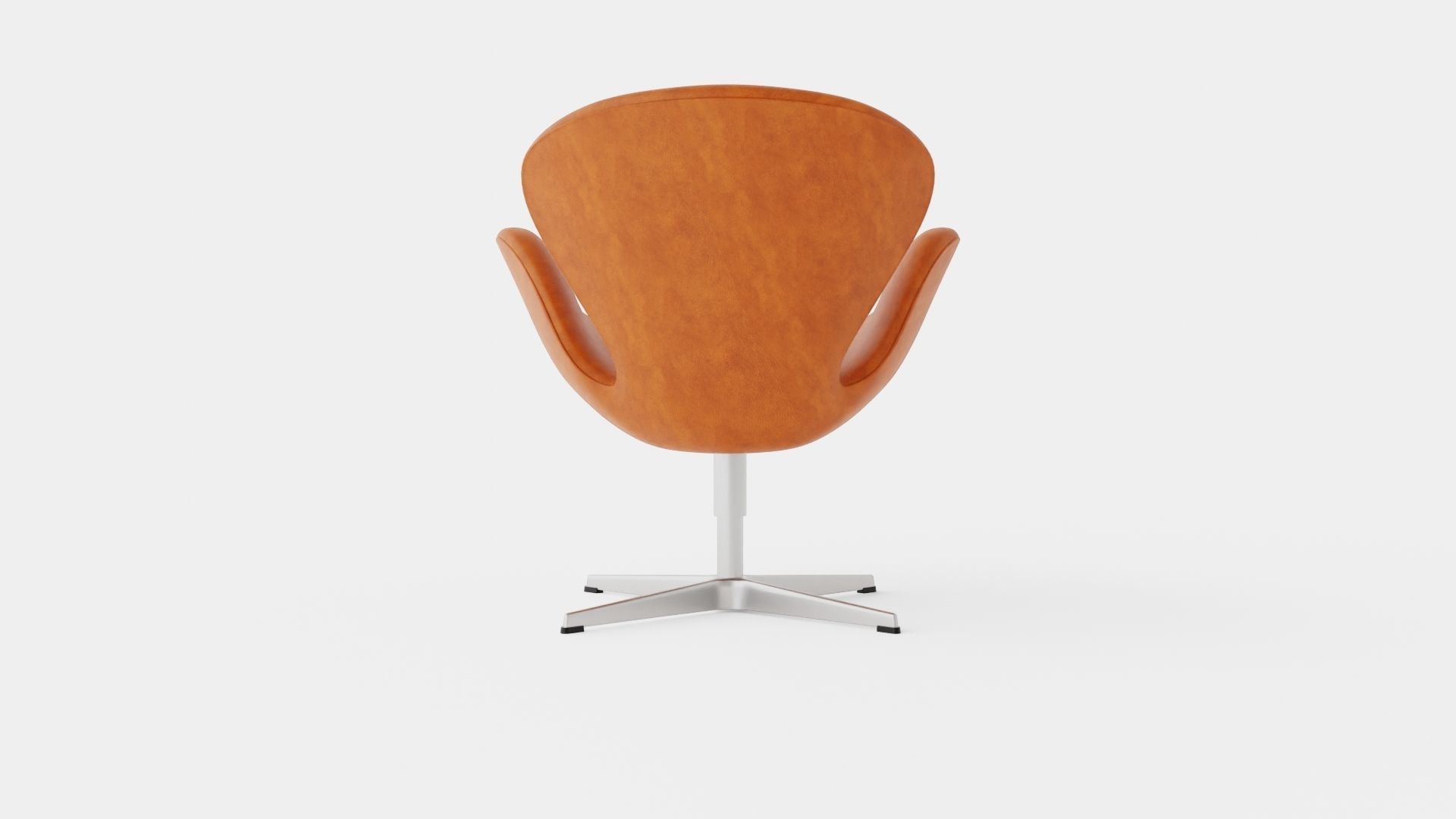 The Swan by Arne Jacobsen Armchair Low-poly 3D model_4