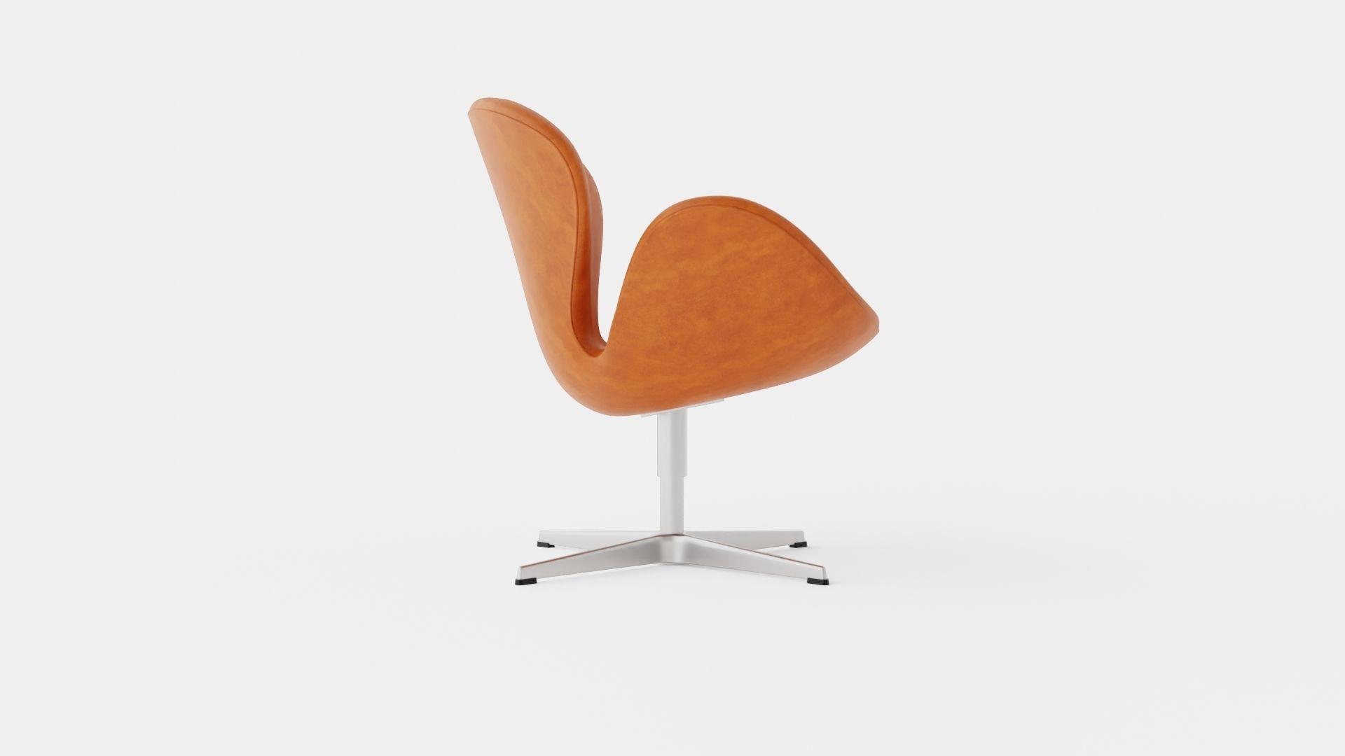 The Swan by Arne Jacobsen Armchair Low-poly 3D model_2