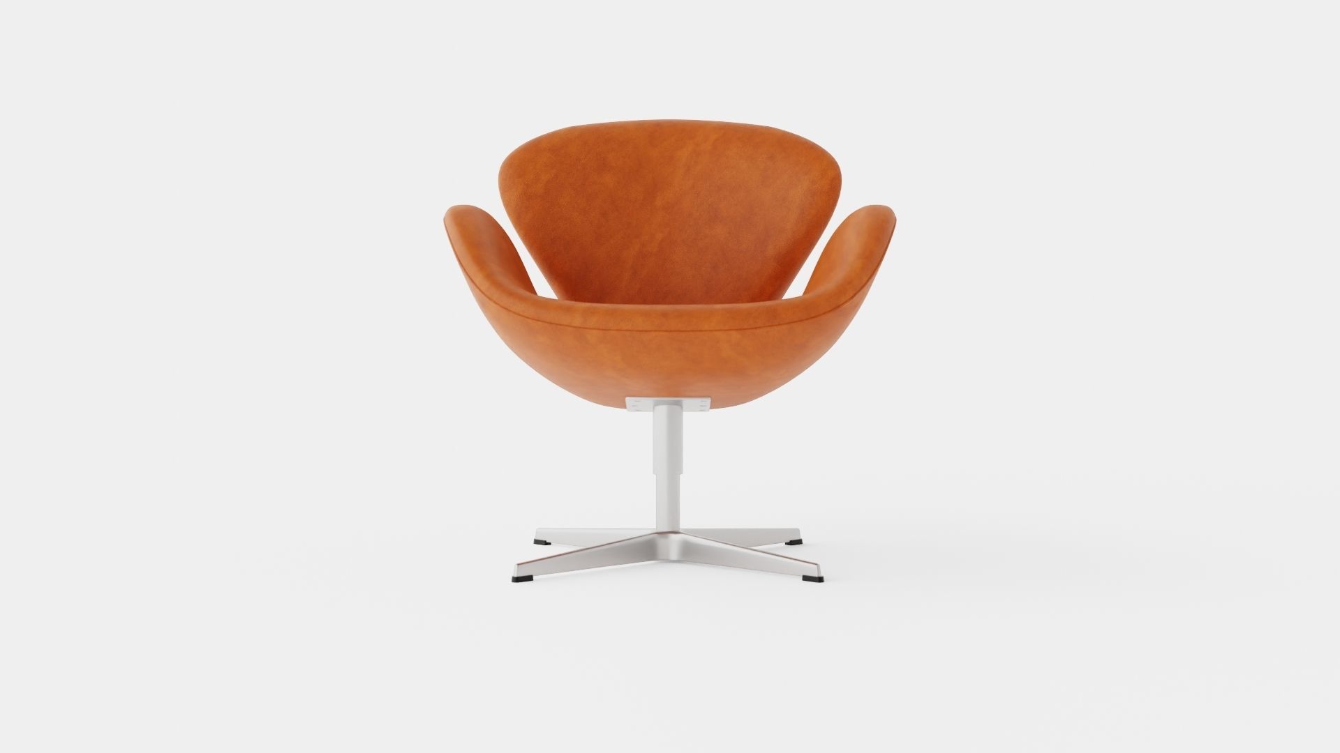The Swan by Arne Jacobsen Armchair Low-poly 3D model_1