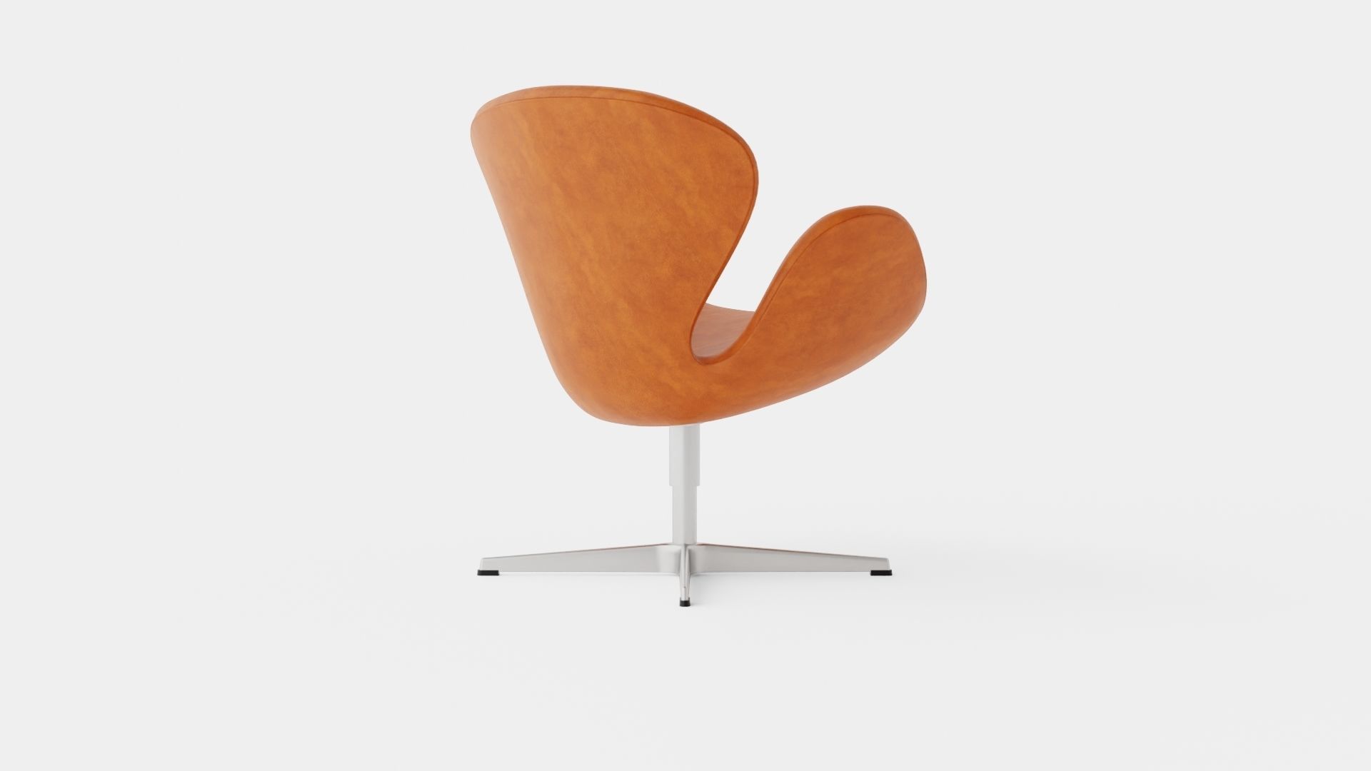 The Swan by Arne Jacobsen Armchair Low-poly 3D model_3