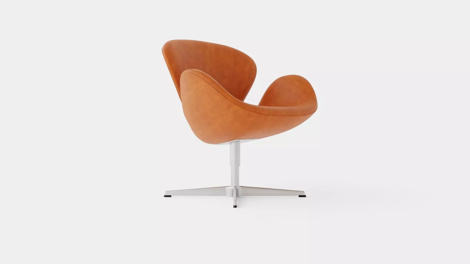 The Swan by Arne Jacobsen Armchair Low-poly 3D model_0