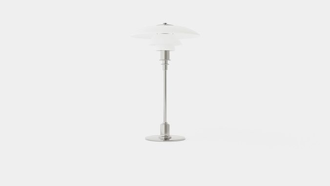 PH 3-2 Table Lamp Low-poly 3D model