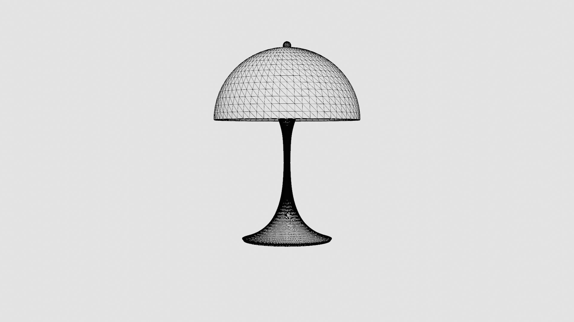 Panthella 320 Table Lamp Low-poly 3D model_5