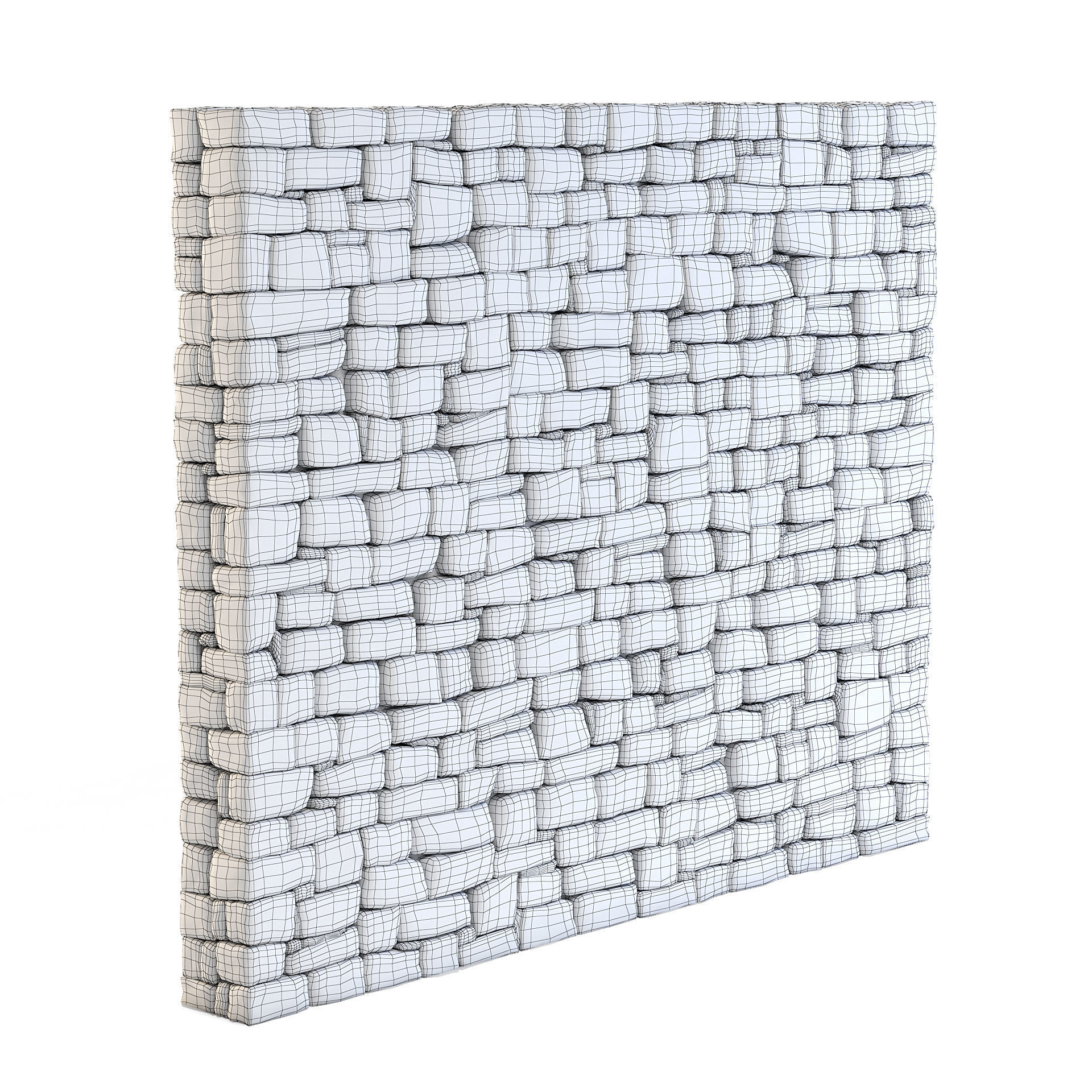 Forge Stone Wall 3D model_5