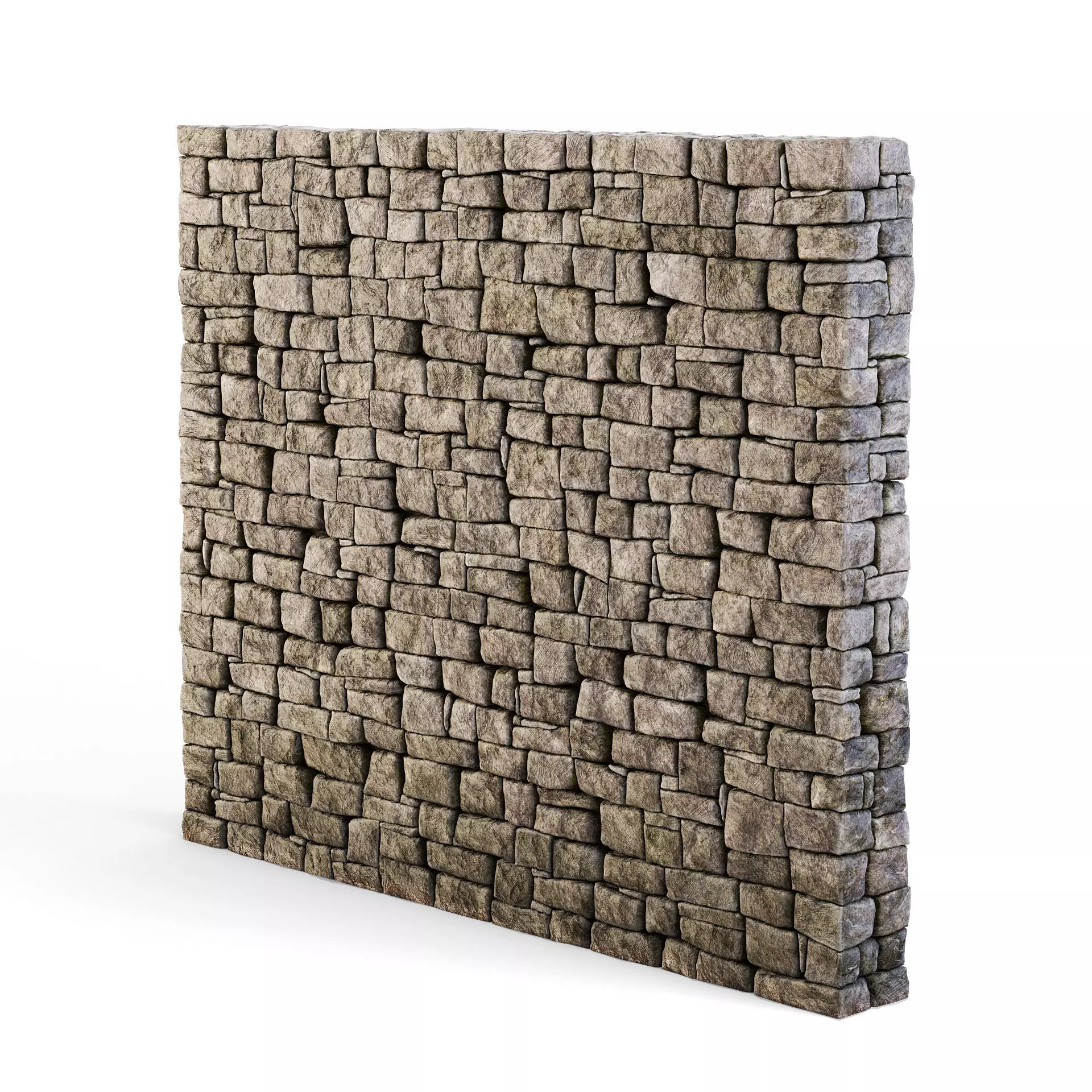 Forge Stone Wall 3D model_0
