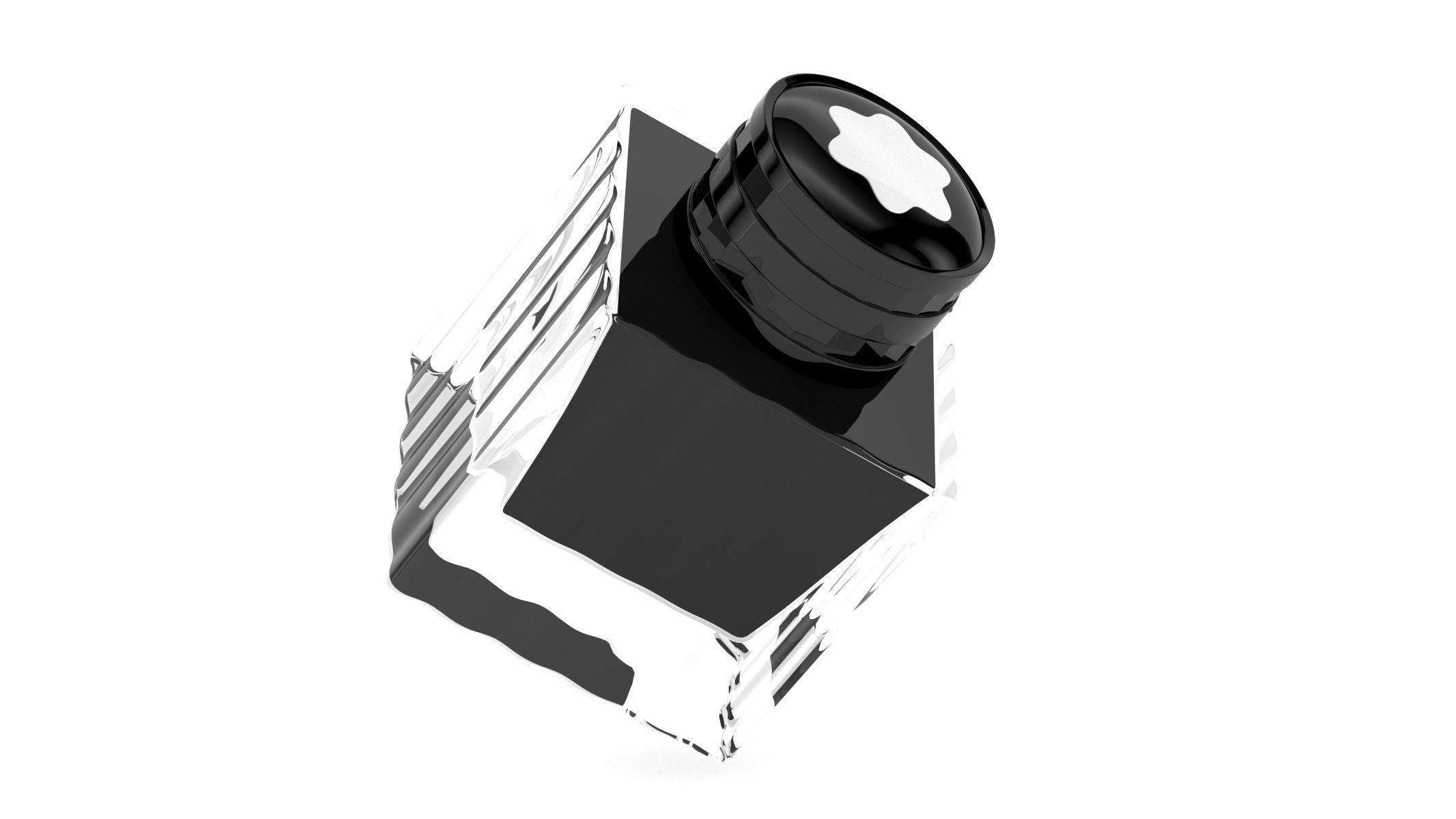 Montblanc Bottle Ink 50ml 3D model_3