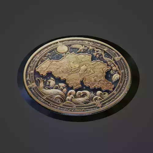 Belgium Country Medallion