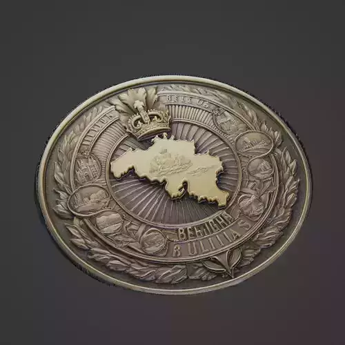 Belgium Country Medallion