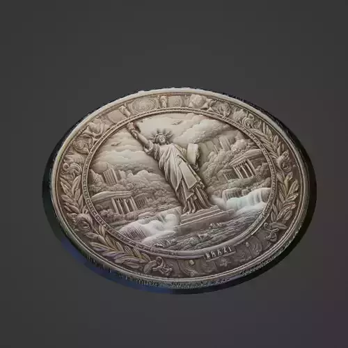 Brazil Country Medallion