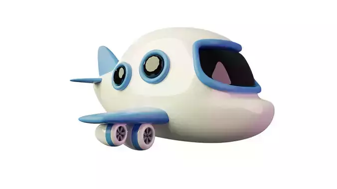 Airplane 3D Illustration