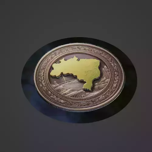 Brazil Country Medallion