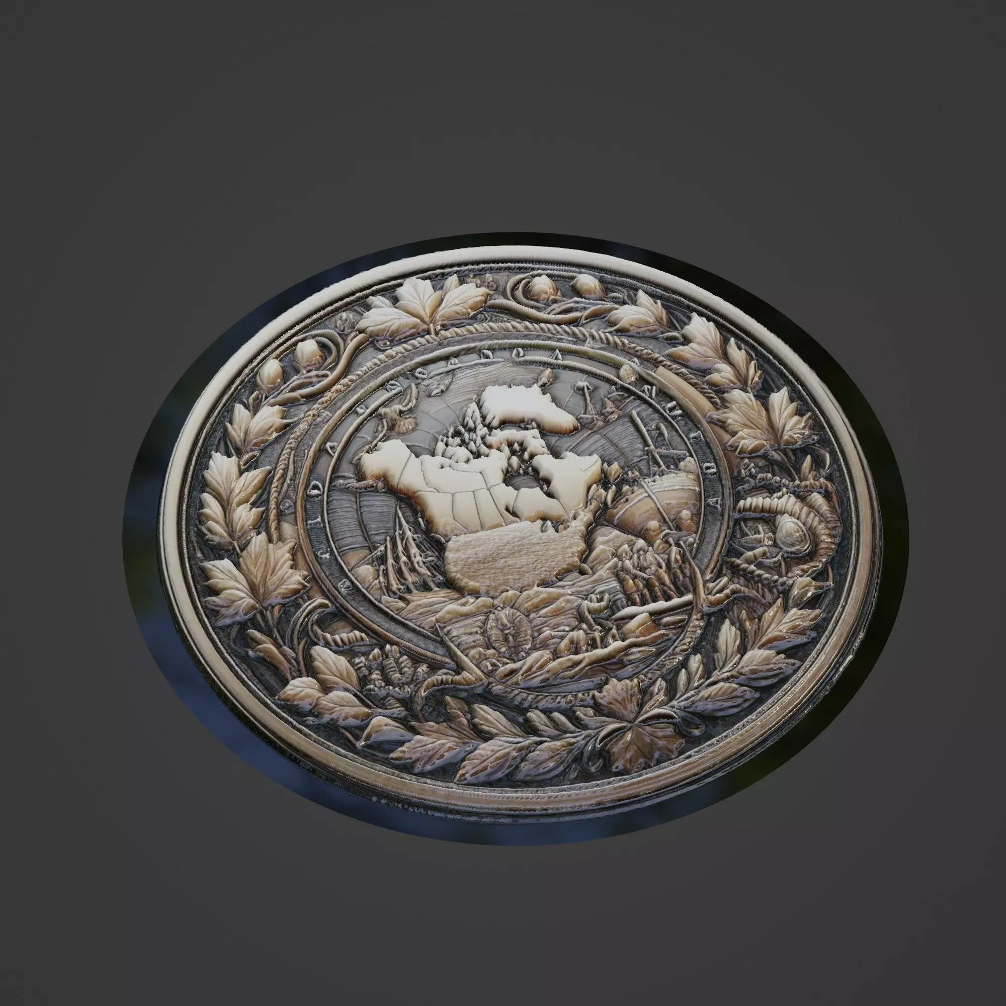 Canada Country Medallion 3D print model_0