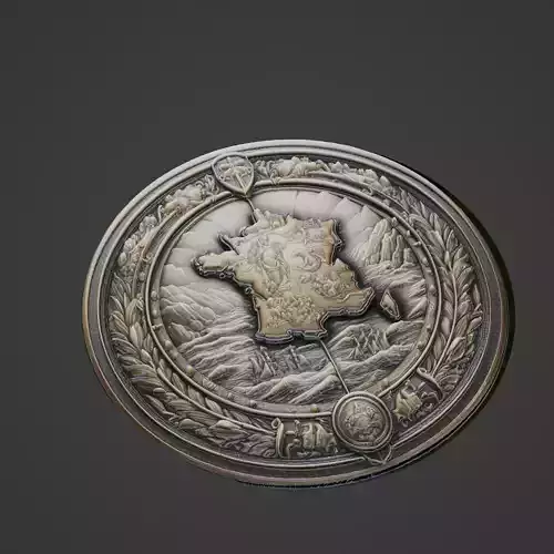 France Country Medallion